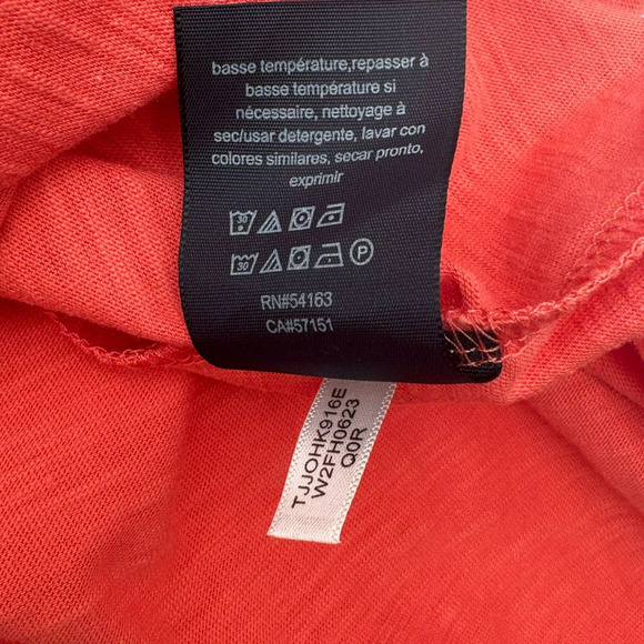 TOMMY HILFIGER NWT 2X Pink Coral Boho Aztec Off Shoulder Tunic Peasant Top Shirt - Picture 7 of 9